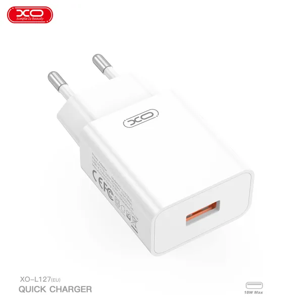Đầu Sạc Chính Hãng XO L127, Sạc Siêu Tốc 18W, Nhỏ Mà Mạnh