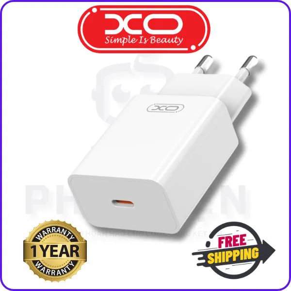 Đầu Sạc Chính Hãng XO L126 Công Suất PD20W, Nhỏ Gọn, Sạc Khỏe, Đầy Pin Vèo Vèo