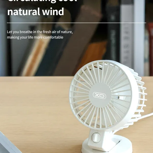 Quạt mini để bàn XO MF82 USB - Gọn nhẹ, tiện lợi, luồng gió mát tức thì