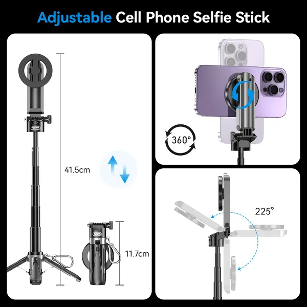 Gậy Selfie Bluetooth XO SS22 - Bí Quyết Chụp Ảnh, Quay Phim Đẹp Mọi Lúc.