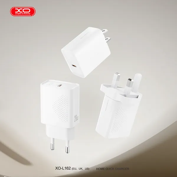 Bộ sạc nhanh 30W Type C to C XO L162 chuẩn EU nhỏ gọn tinh tế kèm cáp