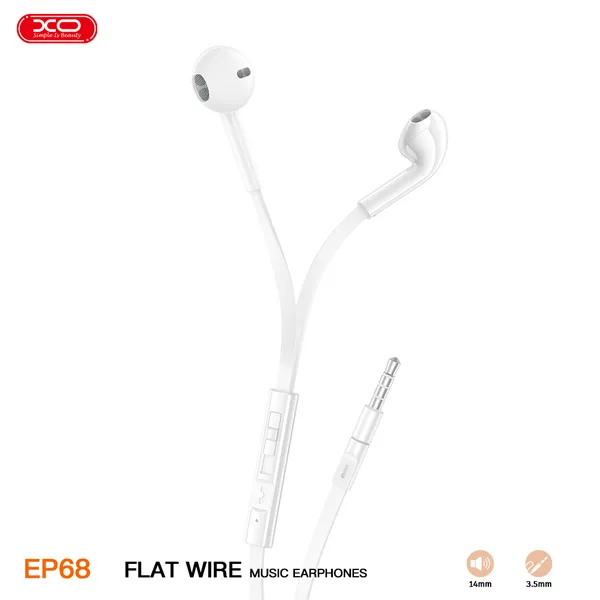 Tai nghe có dây XO EP68 - Jack 3.5mm, âm thanh sống động, giá rẻ