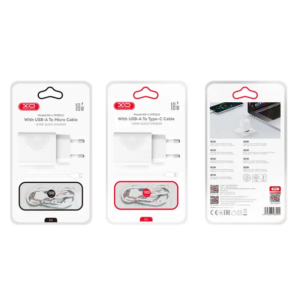 Bộ sạc nhanh XO L159 18W chuẩn QC 3.0 giải pháp năng lượng hoàn hảo cho điện thoại