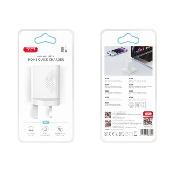 Bộ sạc nhanh XO L159 18W chuẩn QC 3.0 giải pháp năng lượng hoàn hảo cho điện thoại