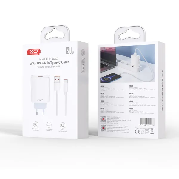 Sạc Nhanh 120W XO L164 EU - Giải pháp sạc siêu tốc cho iPhone và Android