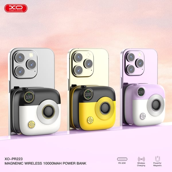 Sạc nhanh tiện lợi cùng pin dự phòng XO PR223 10000mAh màn hình kỹ thuật số