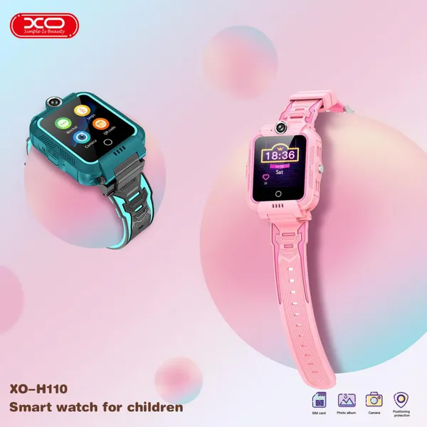 Đồng Hồ Trẻ Em Thông Minh XO H110 - Đồng Hồ Định Vị 4G An Toàn Cho Bé