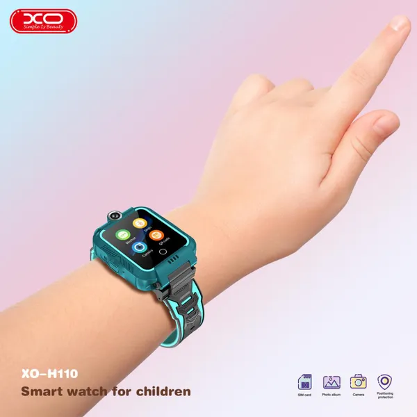 Đồng Hồ Trẻ Em Thông Minh XO H110 - Đồng Hồ Định Vị 4G An Toàn Cho Bé