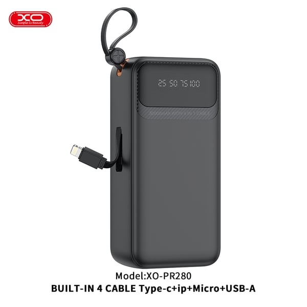 Sạc dự phòng XO PR280 dung lượng khủng 30000mAh giải pháp năng lượng hoàn hảo