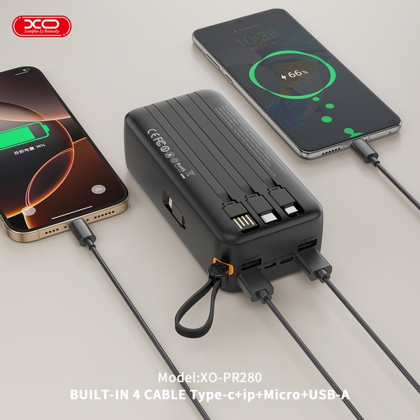 Sạc dự phòng XO PR280 dung lượng khủng 30000mAh giải pháp năng lượng hoàn hảo