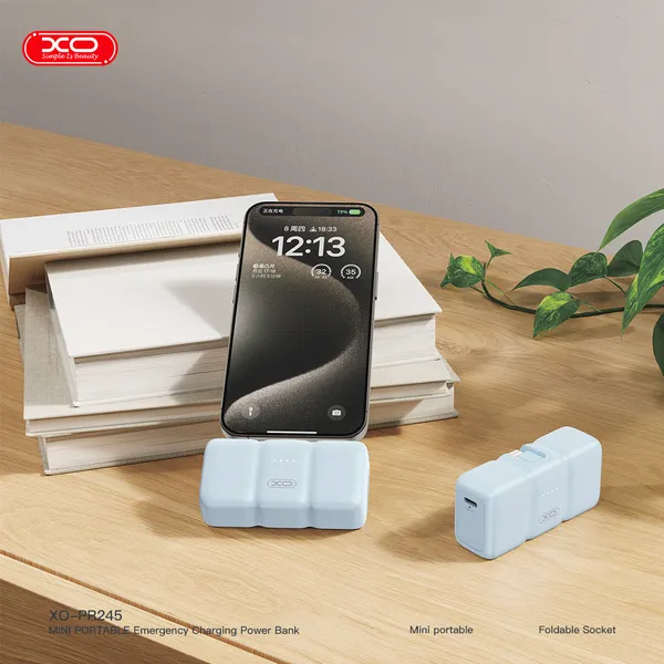 Sở hữu ngay sạc dự phòng nhỏ gọn XO PR245 - Tiện lợi, có dây cáp đi kèm