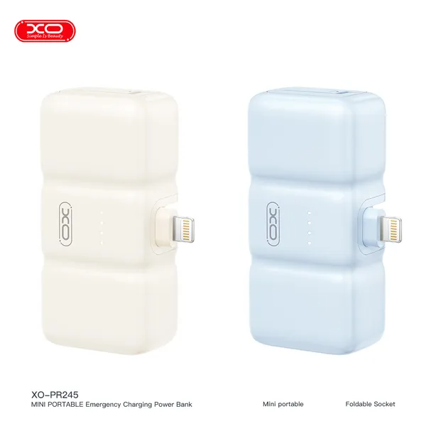 Sở hữu ngay sạc dự phòng nhỏ gọn XO PR245 - Tiện lợi, có dây cáp đi kèm