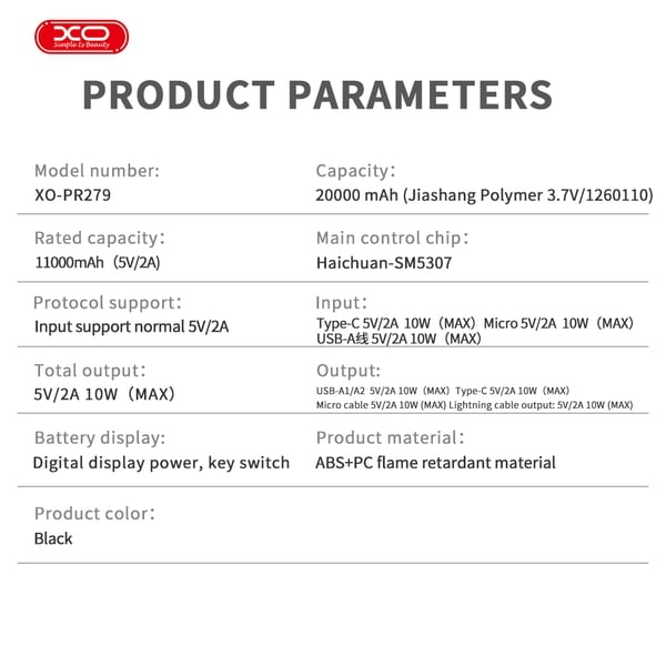 Đánh giá pin sạc dự phòng 20000mAh kèm sẵn cáp XO PR279 người bạn đồng hành không thể thiếu