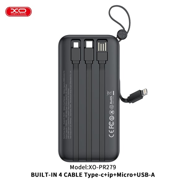 Đánh giá pin sạc dự phòng 20000mAh kèm sẵn cáp XO PR279 người bạn đồng hành không thể thiếu