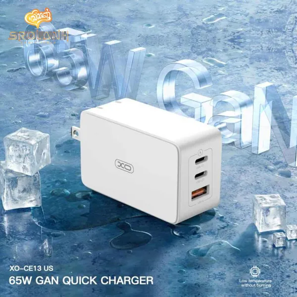 Đầu sạc XO CE13 (US) 65W - Trải nghiệm sạc nhanh an toàn, hiệu quả, tương thích đa nền tảng.