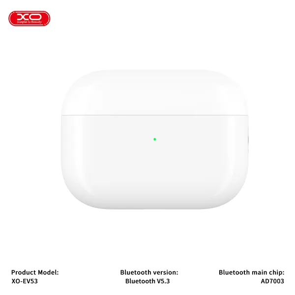 Airpod Chống Ồn XO EV53 ANC - XO Việt Nam - Âm Nhạc Đỉnh Cao Không Giới Hạn, Airpod ORI, Airpod Bass Lớn, Tai Nghe Nhét Tai Không Đau