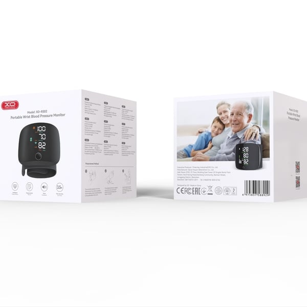 Thiết bị theo dõi sức khỏe tại nhà máy đo huyết áp cổ tay XO RS02 sạc pin tiện lợi