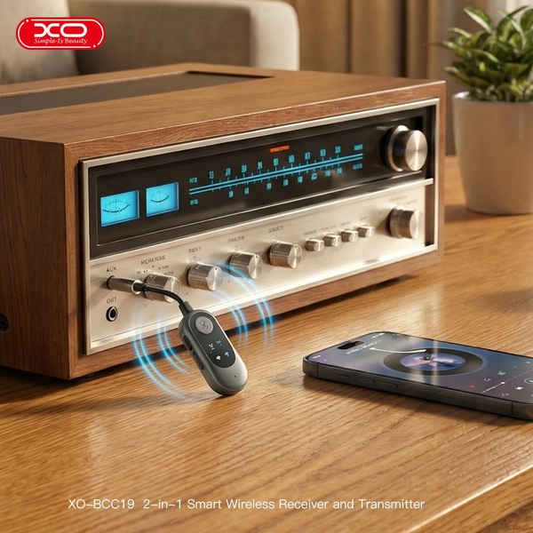 Bộ thu phát Bluetooth XO BCC19 phiên bản 6.0 – Kết nối không dây siêu tốc cho ô tô và loa