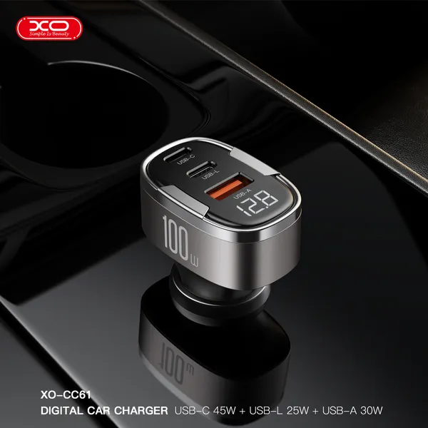 Đầu sạc ô tô XO CC61 100W - Sạc siêu tốc cho mọi thiết bị trên xe.