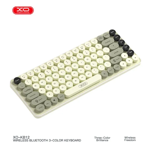 Bàn phím bluetooth XO KB12 chế độ kép 85 phím thiết kế hiện đại đa sắc màu
