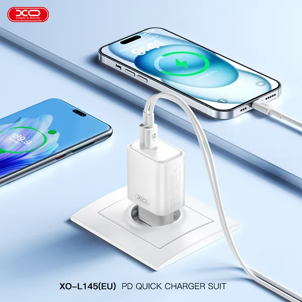 Bộ Sạc Chính Hãng XO L145 - Sạc Nhanh 20W, Nhỏ Gọn, Sức Mạnh Bất Ngờ