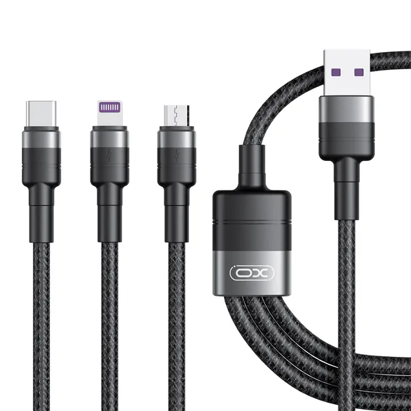 Dây Sạc Điện Thoại 3in1 XO Q191 Công Suất 40W - Sạc Nhanh, Đa Năng Và Siêu Bền