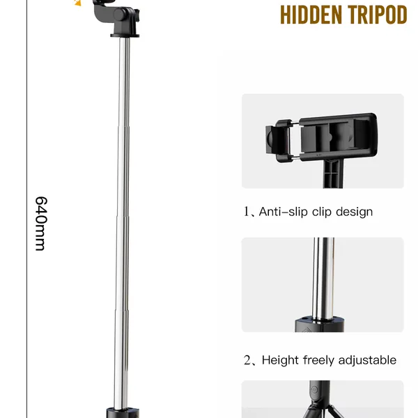Gậy Chụp Ảnh Bluetooth XO SS09 – Chụp Ảnh Chuyên Nghiệp, Tiện Lợi Với Điều Khiển Từ Xa