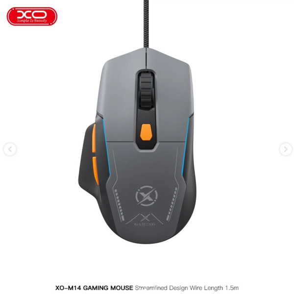Chuột gaming có dây XO M14 7600 DPI 6 nút bấm cực nhạy cho game thủ