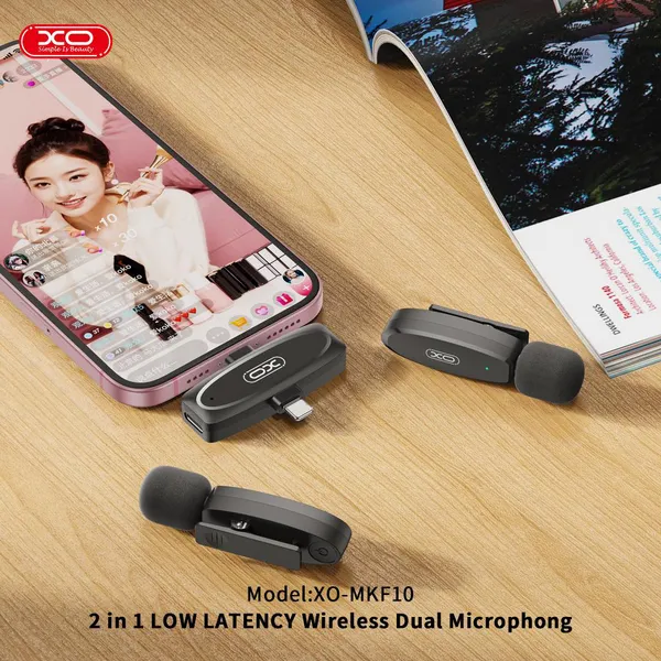 Micro Thu Âm Không Dây XO MKF10 2in1 – Sự Lựa Chọn Hoàn Hảo Cho Thu Âm Chuyên Nghiệp - Micro Thu Âm Chuyên Nghiệp