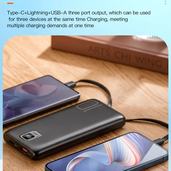 Sạc Dự Phòng XO PR184 10.000 mAh,  Hỗ Trợ Sạc Nhanh, Kích Thước Nhỏ Gọn