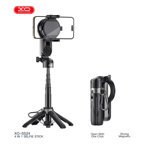 Gậy Chụp Ảnh XO 4in1 SS24 Kèm Giá Đỡ Điện Thoại : Vạn người mê, chất như nước cất.