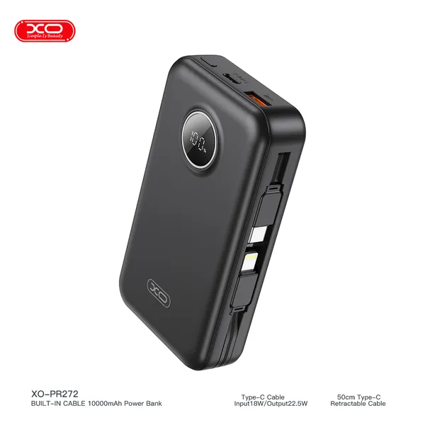 Sạc dự phòng XO PR272 sạc nhanh đa năng cho iPhone và Android công suất 22.5W