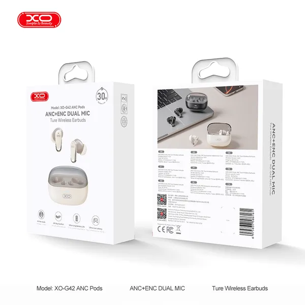 Tai nghe bluetooth XO G42 chống ồn ANC và ENC công nghệ âm thanh HD vượt trội