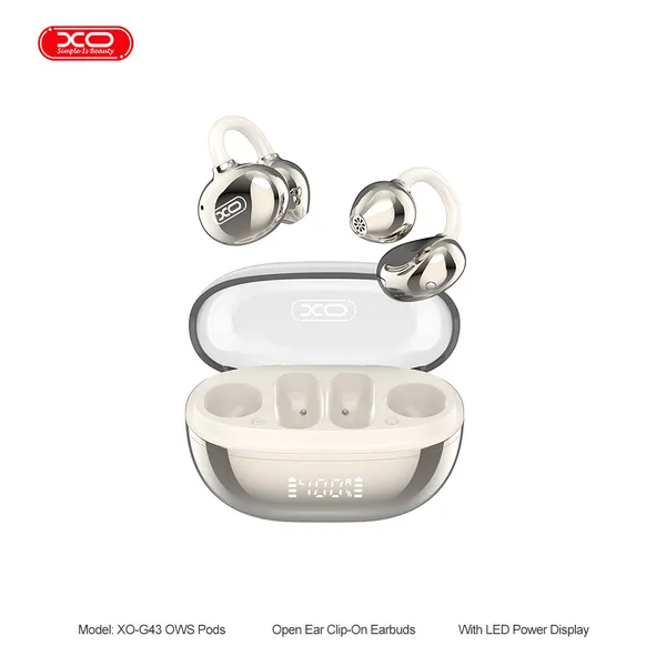 Tai nghe Bluetooth XO G43 ANC thiết kế trong suốt mạ điện âm thanh đỉnh cao