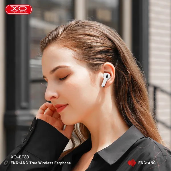 Tai Nghe Airpod ANC XO ET33 Sạc Không Dây, Sạc Nhanh, Nghe Lâu, Đầy Đủ Chức Năng