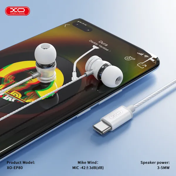 Tai Nghe Chân Type C XO EP80 – Trải Nghiệm Âm Thanh Tuyệt Vời