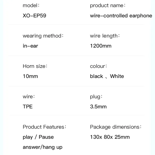 Cắm Vào Là Biến Hình Ngay Thành Iron Man Với Tai Nghe Liền Dây Jack 3.5mm XO EP59