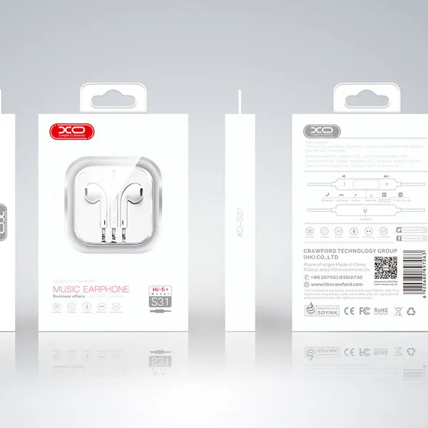 Tai Nghe Có Dây Iphone Jack 3.5mm XO S31 Chính Hãng Cắm Vào Là Phiêu, Nhạc Hay Giọng Rõ Như Lời Tỏ Tình