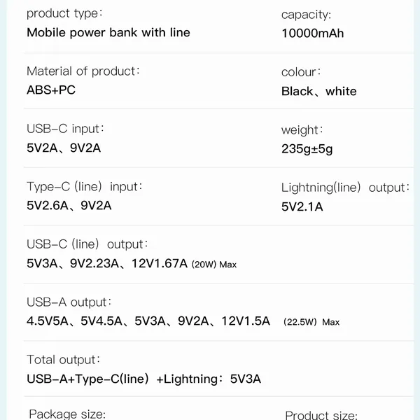Sạc Dự Phòng XO PR184 10.000 mAh,  Hỗ Trợ Sạc Nhanh, Kích Thước Nhỏ Gọn