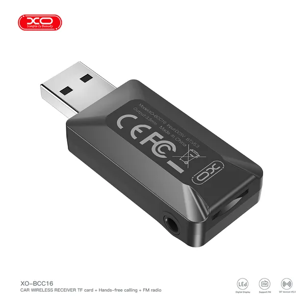 Bộ phát Bluetooth Ô Tô, Kết Nối Bluetooth V5.3 – XO BCC16