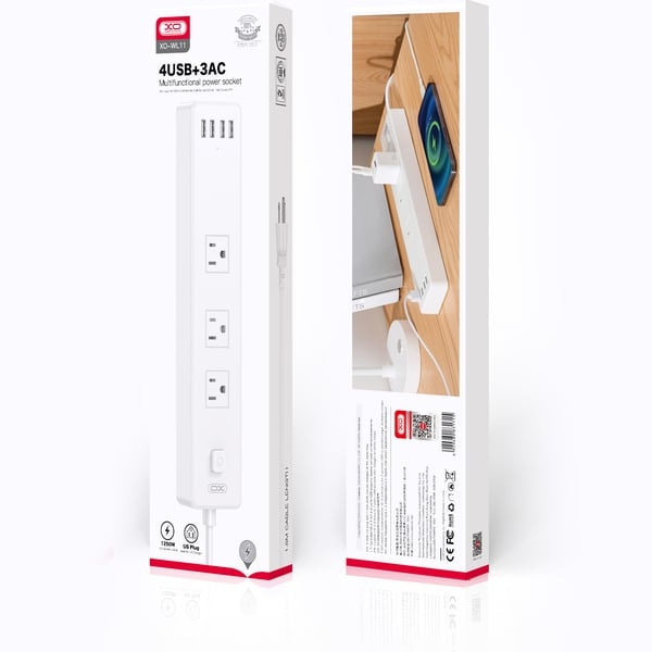 Ổ cắm điện tích hợp cổng usb XO WL11 giải pháp tối ưu cho bàn làm việc. Chịu tải 1250W an toàn tuyệt đối chống cháy nổ. Hàng chính hãng giao hàng toàn quốc