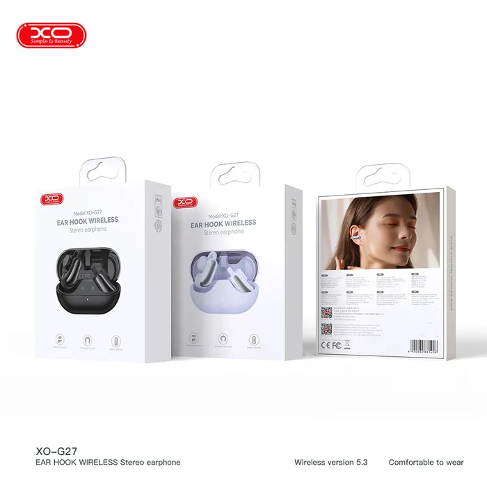 Airpod XO G27: Tai nghe không dây kẹp tai, âm thanh sống động, pin siêu khủng