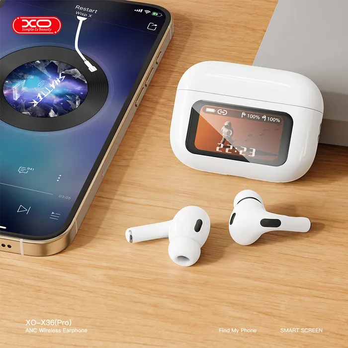Tai nghe airpods XO X36 Pro: Công nghệ vượt trội, màn hình hiển thị pin, kết nối Bluetooth 5.3