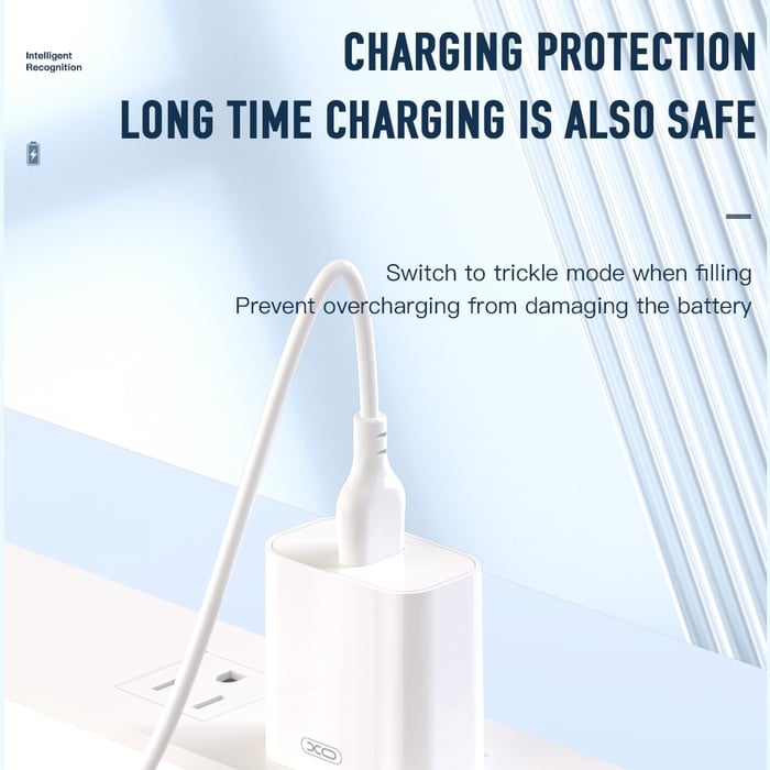 Đầu Sạc XO L103 - Sạc 1 Cổng, Đầy Pin 1 Nốt Nhạc, Hàng Chính Hãng