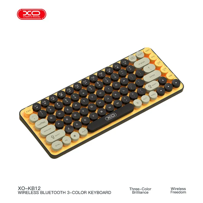 Bàn phím bluetooth XO KB12 chế độ kép 85 phím thiết kế hiện đại đa sắc màu