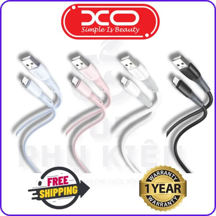 Dây Sạc Điện Thoại XO NB225 Cáp Bền Bỉ, Cáp Sạc Nhanh, Truyền Dữ Liệu Hiệu Quả