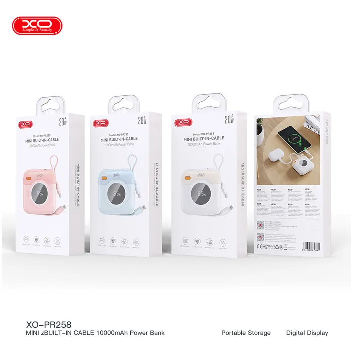 Pin Sạc Dự Phòng XO PR258 – Chìa Khóa Giải Quyết Mọi Nỗi Lo Hết Pin, Dung Lượng 10.000mAh, Công Suất 22.5W