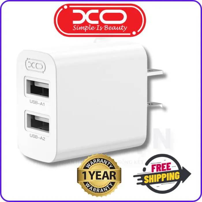 Bộ Sạc XO L109 2.4A, Sạc nhanh với đầu ra 5V/2.4A, Sạc Nhanh Gọn, Pin Luôn Tràn Đầy