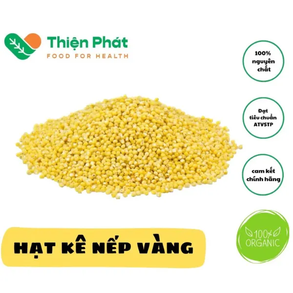 Hạt kê nếp vàng đã bóc vỏ - 1kg