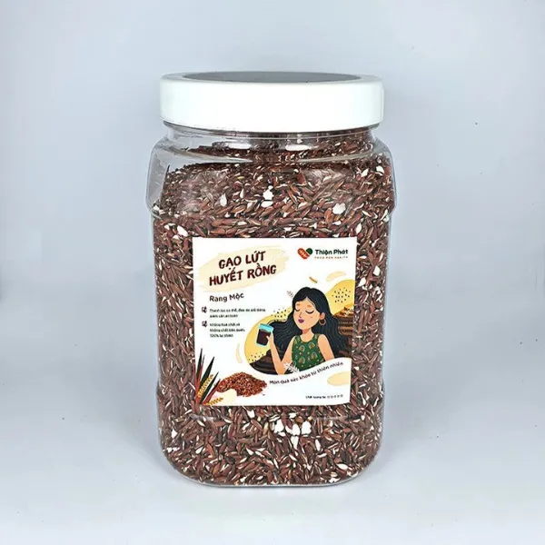 Gạo lứt huyết rồng rang mộc nguyên chất – Hộp 700g